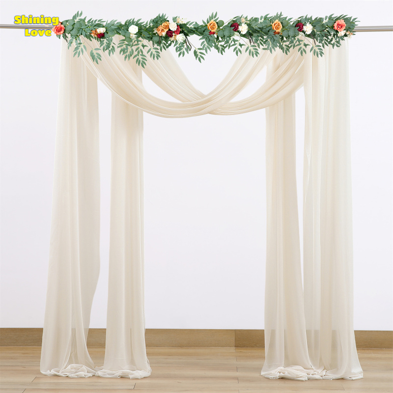 Cheap 3 Panels Reusable Wedding Arch Draping Fabric 2FT x 18FT (70 x 550CM)  Photography Props For Wedding