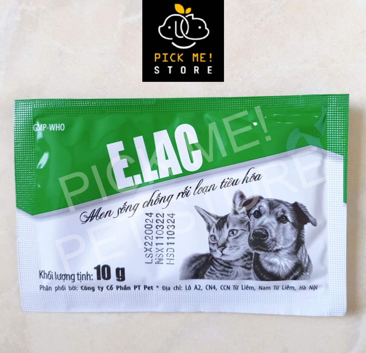 Men Sống Tiêu Hóa ELAC E.LAC chống rối loạn tiêu hóa cho Chó Mèo 10Gr thumbnail