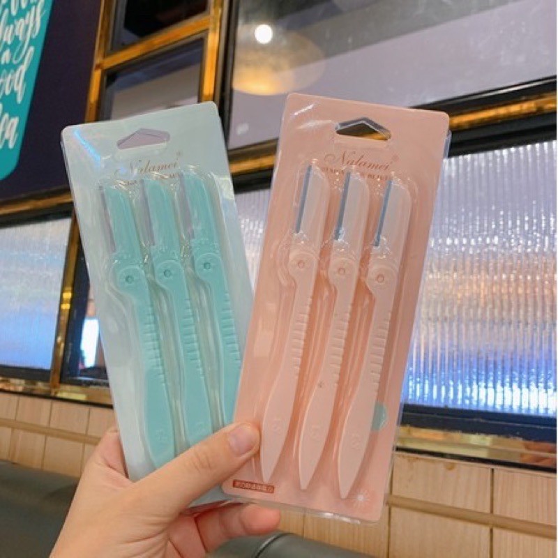 Set 3 Dao Cạo Lông Mày Nalamei