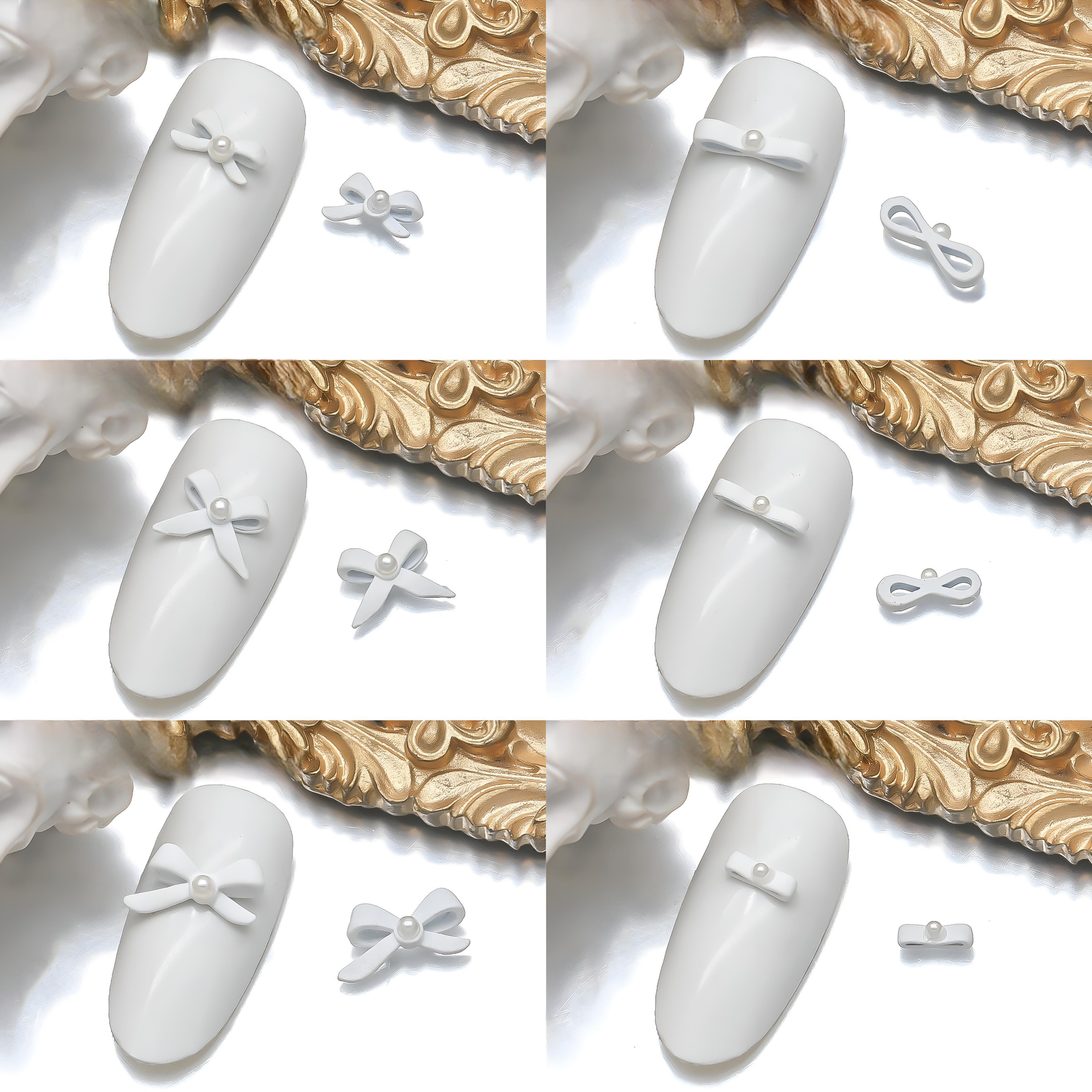 Sticker nail 5d lụa nổi | nơ ballet | hình dán móng tay 1391