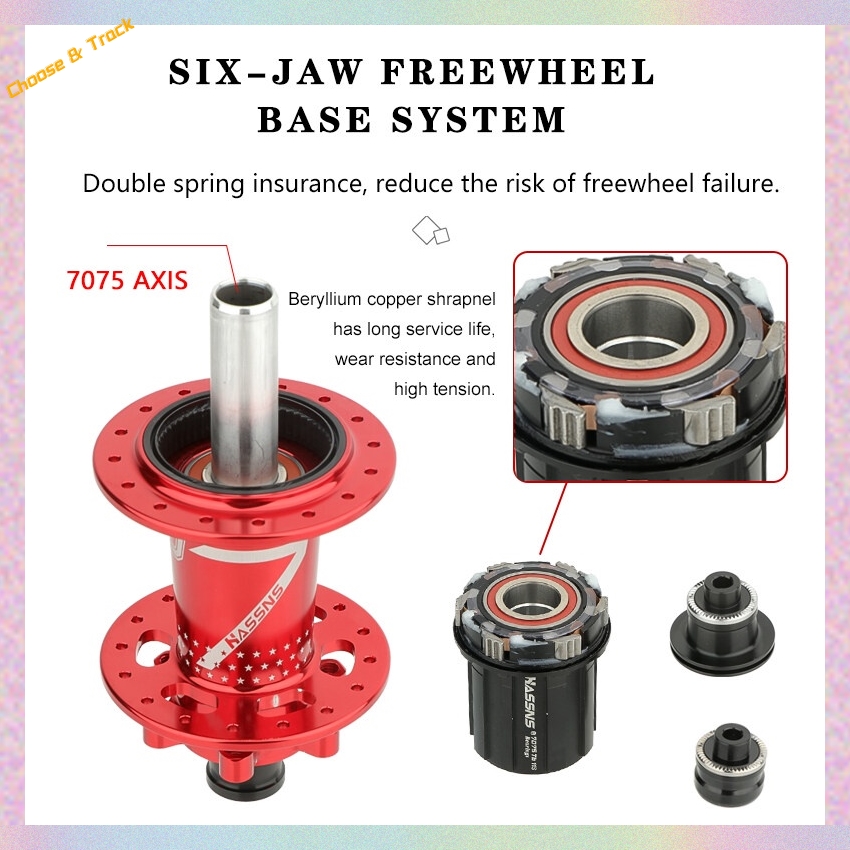 【High-quality】 MTB Bike Hub 6 Pawls 3 Teeth 120 Sound Compatible with 7-12 Speed Disk Brake.