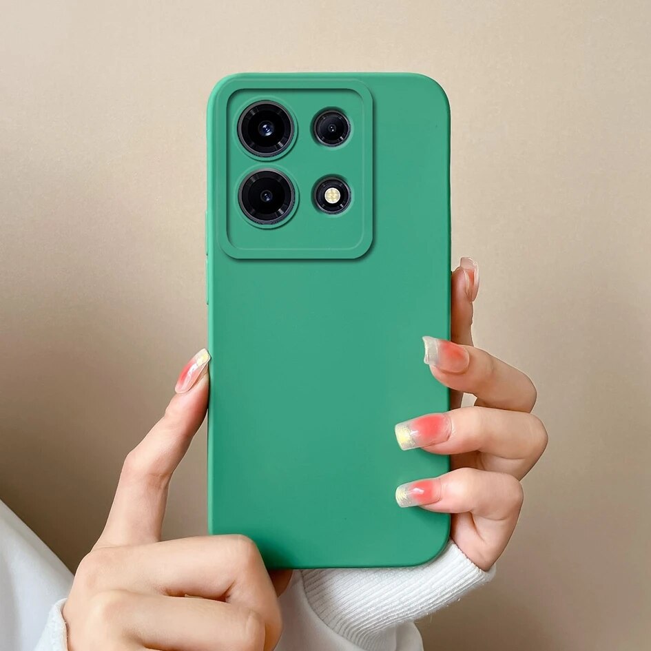 For Infinix Note 30 VIP 30 Pro Casing Back Cover Fashion Design Square Liquid Soft Silicone Solid Color Matte Shockproof Screen Protector Phone Case Infinix Note 30i Phone Shell