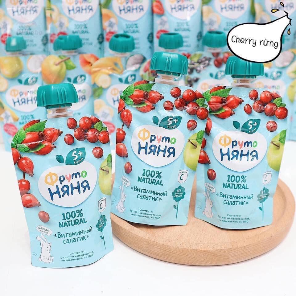 Hoa quả nghiền Fruto Nga nhiều vị