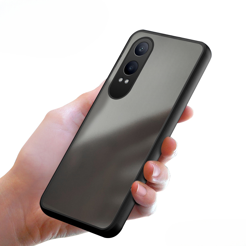 Phone case OnePlus Nord CE 4 Lite Shockproof Scrub Matte Transparent Soft edge Silicone Frame Hard Clear Back Cover OnePlus Nord CE 4lite Case.