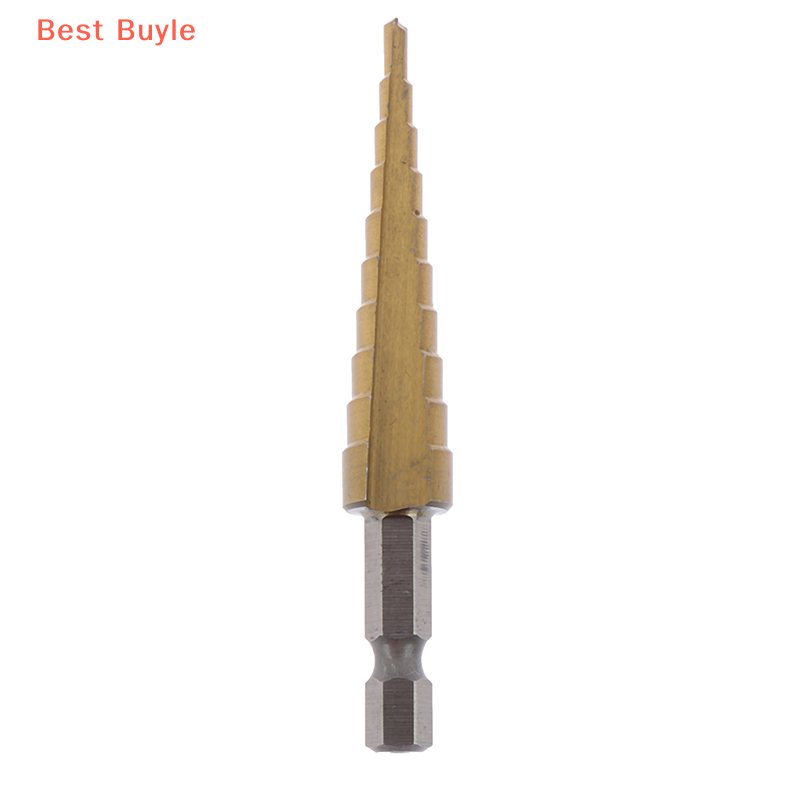 3-12mm Coated Stepped Drill Bits Hex Handle Drill Bit Metal Drilling Power Tool