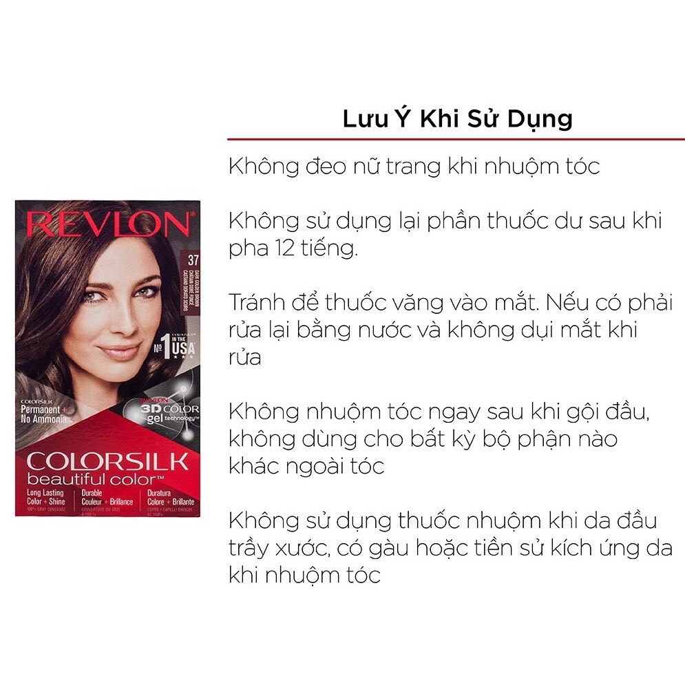 Thuốc nhuộm tóc Revlon Colorsilk đủ số
