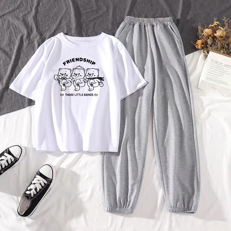 SET ÁO PHÔNG KÈM QUẦN DÀI BO ỐNG