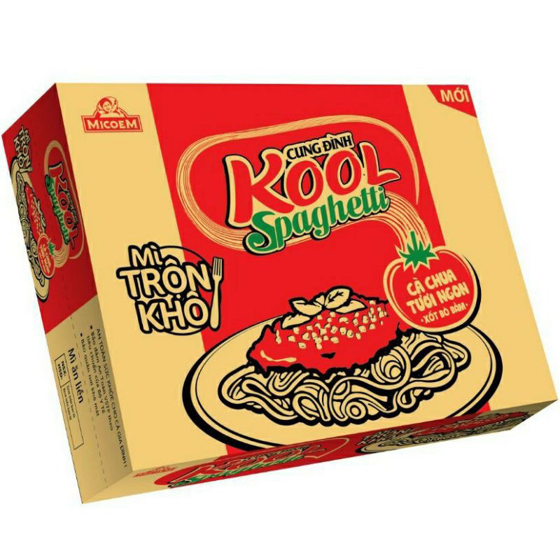 1 thùng mì trộn cung đình kool spaghetti 30 gói 105g