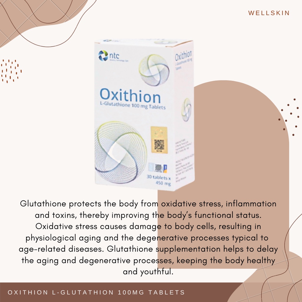 Oxithion Brightening Supplement 30s L-Glutathione Tablets Collagen Skin  Brightening Anti-Aging Sublingual Tablets Oxidative Stress Protection -  Lazada | Lazada
