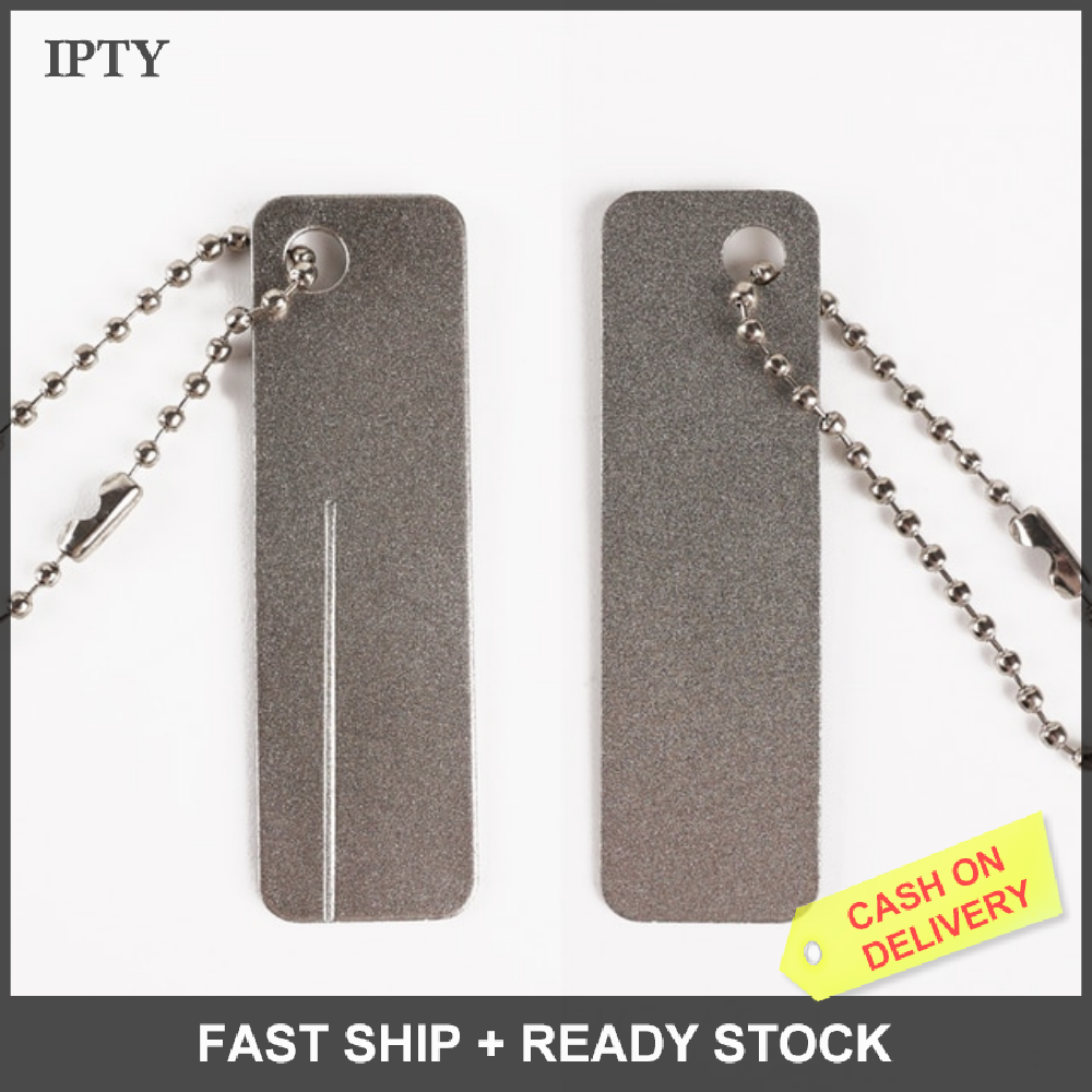 IPTY Dụng cụ mài lưỡi câu cá dụng cụ mài lưỡi câu cá đá kim cương cầm tay
