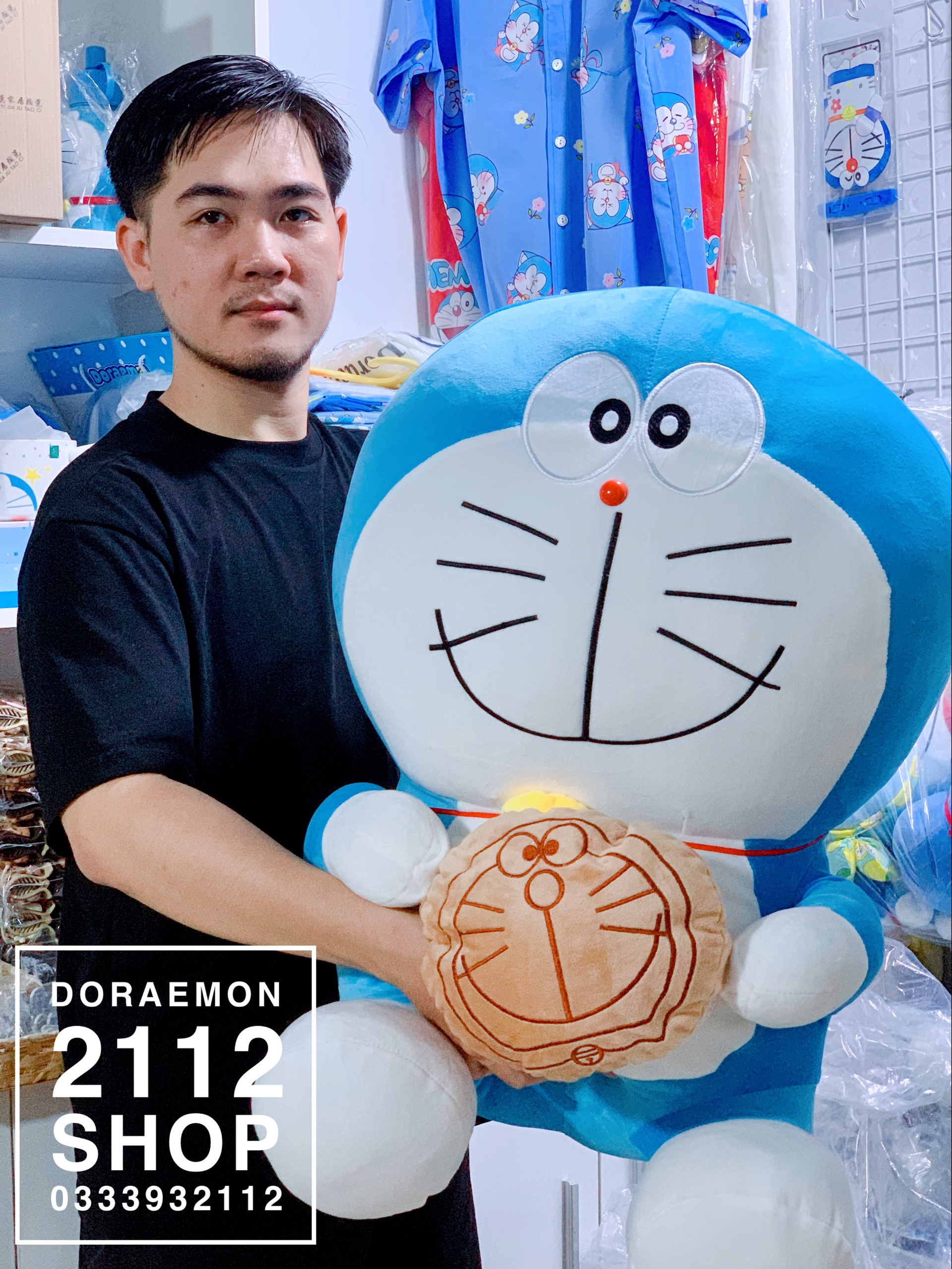 Gấu bông siêu lớn Doraemon (3 size)