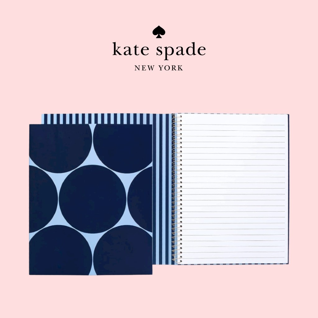 Kate Spade Stationery Small Concealed Spiral Notebook, 