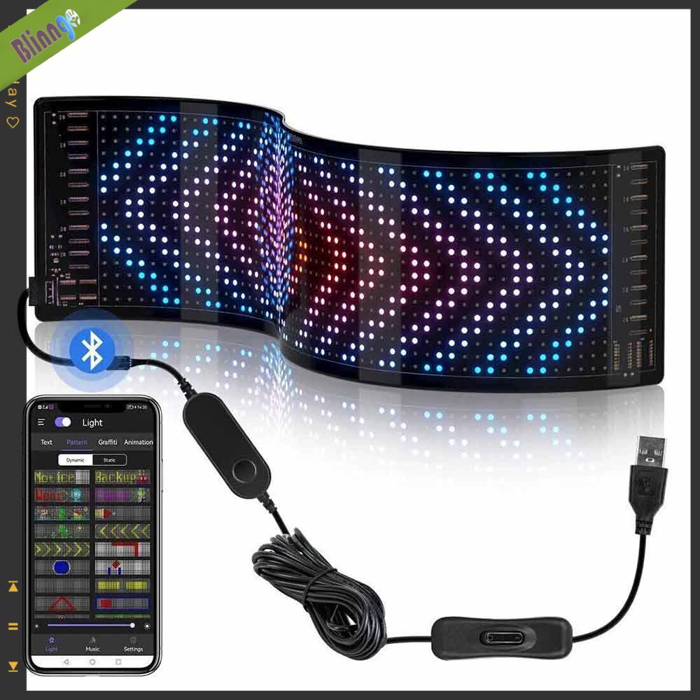 LED Matrix Pixel Panel Bluetooth App adressierbar RGB-Muster Animation Display LED Strip Lighting