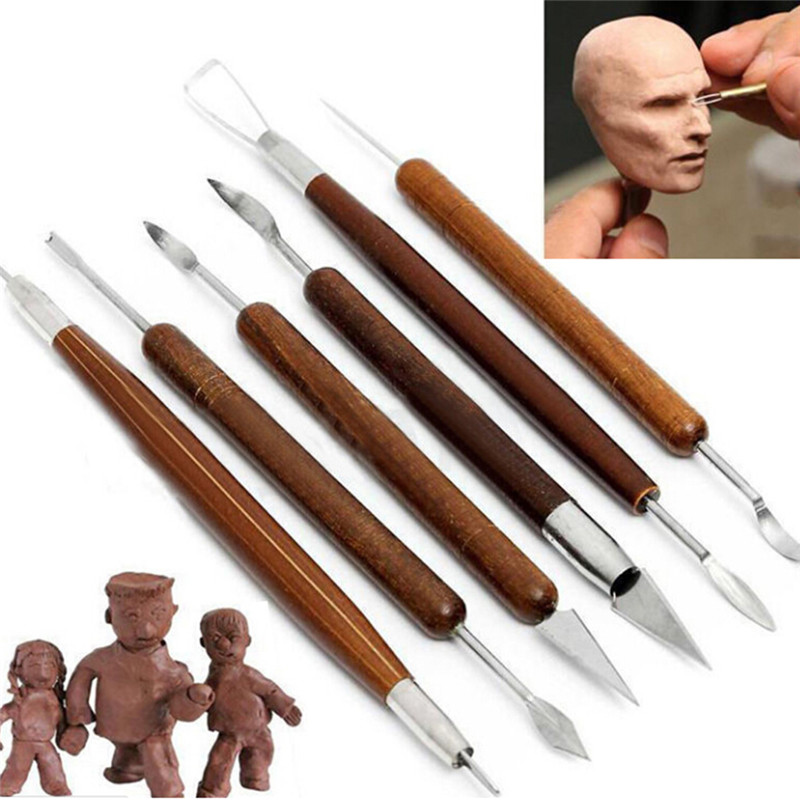 Usefull tool store 6 cái đồ gốm điêu khắc đất sét dụng cụ tự làm đồ tạo hình bằng polymer quà tặng