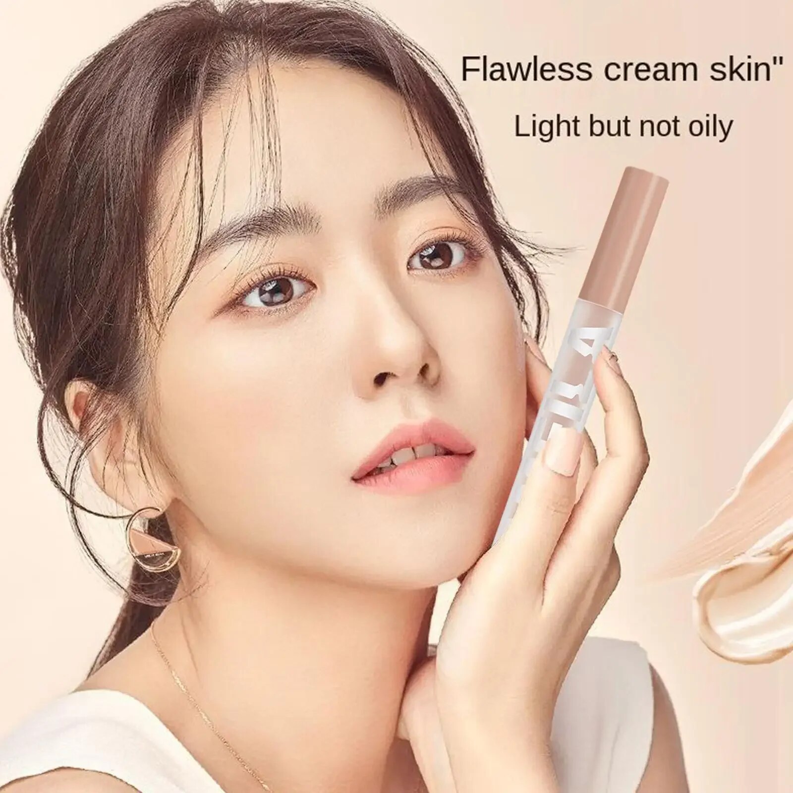 Eye Liquid Concealer Base 3 Colors Full Coverage Suit For All Skin Face Makeup Lip/Dark Eye Circle Cover Concealer Long Lasting. 