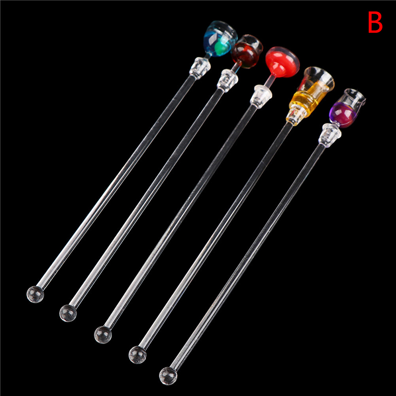 Cocktail Stirrer Drink Mixing Stick Set Acrylic Cocktail Mixer Blender Bar Supplies Swizzle Stirrer JINBING.