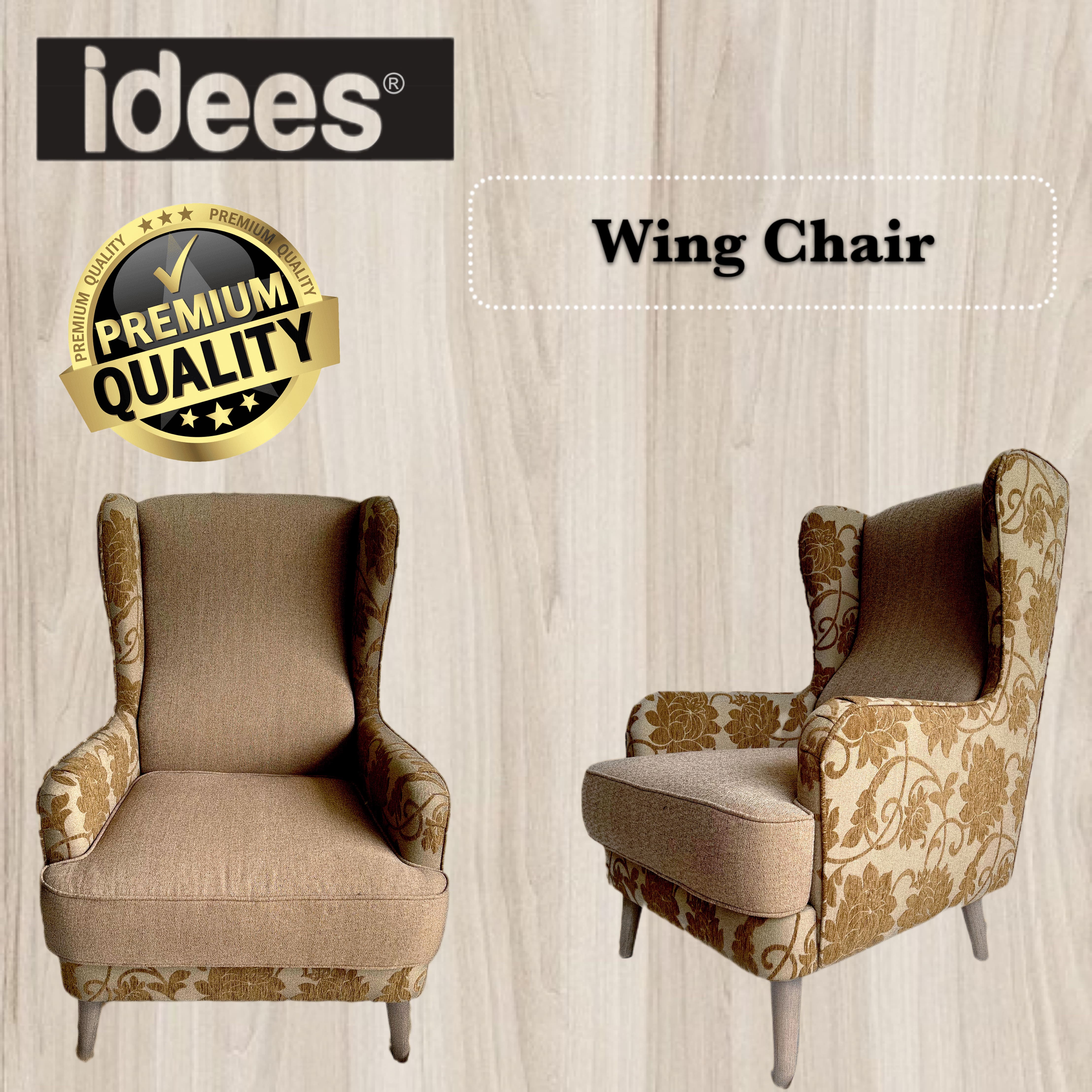 Idees Premium Wing Chair Lazada