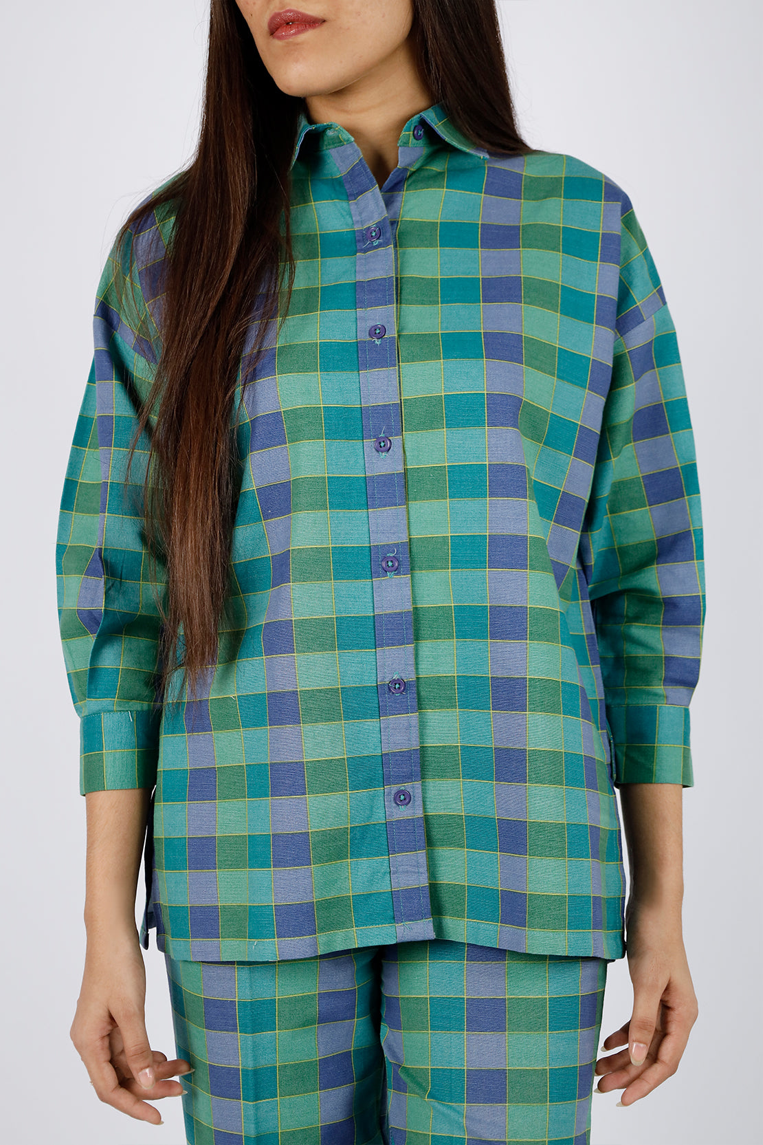 Saya - Printed Khaddar Stitched 2 Piece (Shirt/Trouser). 