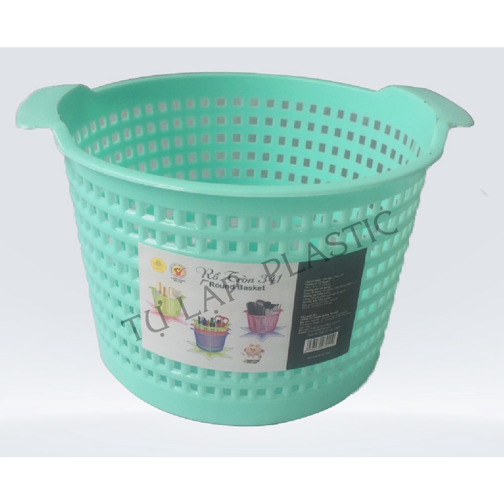 Rổ tròn TỰ LẬP TL 341 - 18.5 X 16.5 X11.5 cm - (Giao Màu Ngẫu Nhiên)