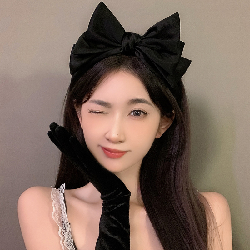 Sweet%20Black%20Bow%20Knot%20Hairband%20Temperament%20Elegant%20Headband%20For%20Women%20Korean%20Style%20Fashion%20Headdress%20Girls%20Hair%20Accessories%20-%20Image%2010