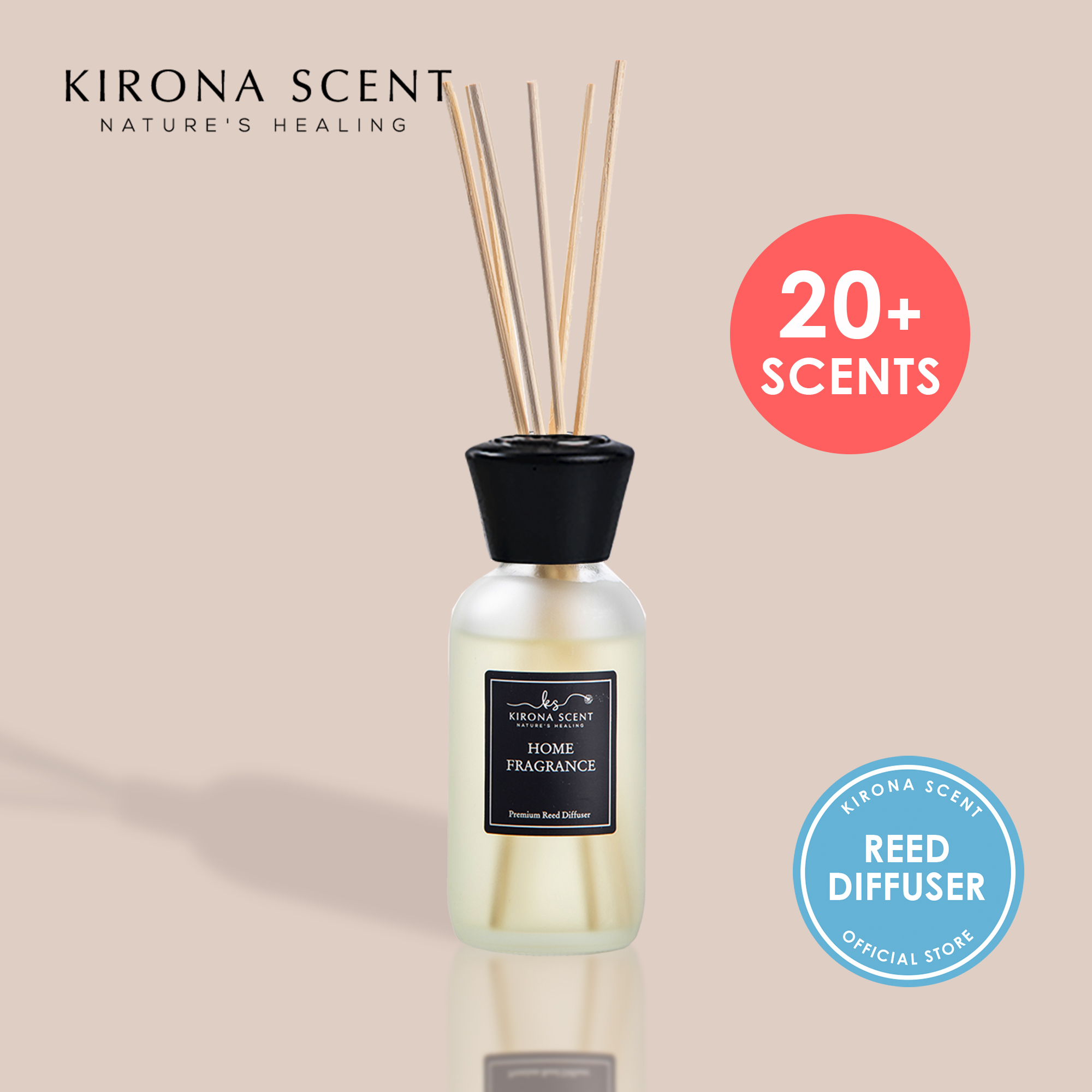 Spa Reed Diffuser (White) - Amber Passion Home Fragrance – Kirona Scent