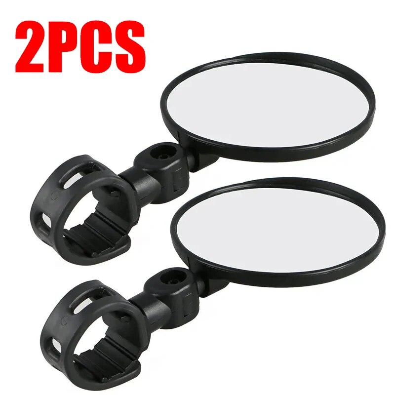 2 cái xe đạp đa năng Gương tay lái gương chiếu hậu cho Xe đạp xe máy 360 có thể điều chỉnh xoay cho xe đạp Lái Xe Đạp gương