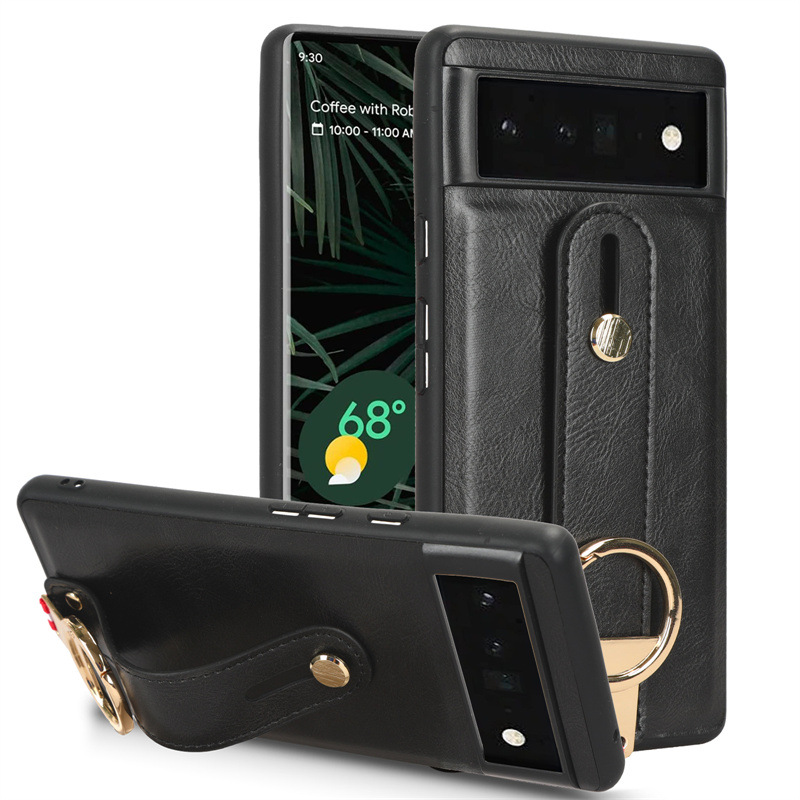 Google%20Pixel%206%20Phone%20Case,Wristband%20Strap%20Kickstand,handstrap%20Grip%20Loop%20Strap%20Leather%20Case%20for%20Google%20Pixel%206%20-%20Image%205