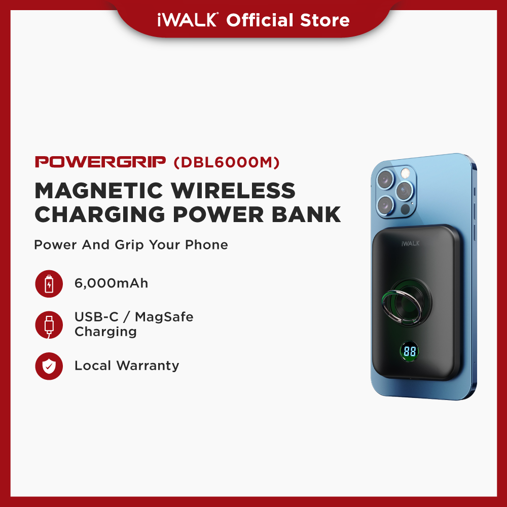 iWALK Power GRIP MAG 6000mAh Magnetic Power Bank – Compact