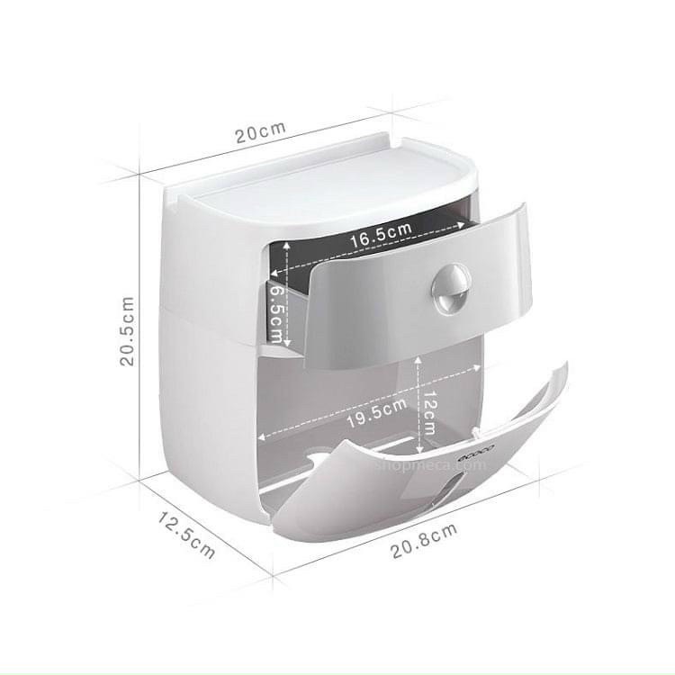 Hộp Đựng Giấy Vệ Sinh ECOCO Cao Cấp 2 Tầng