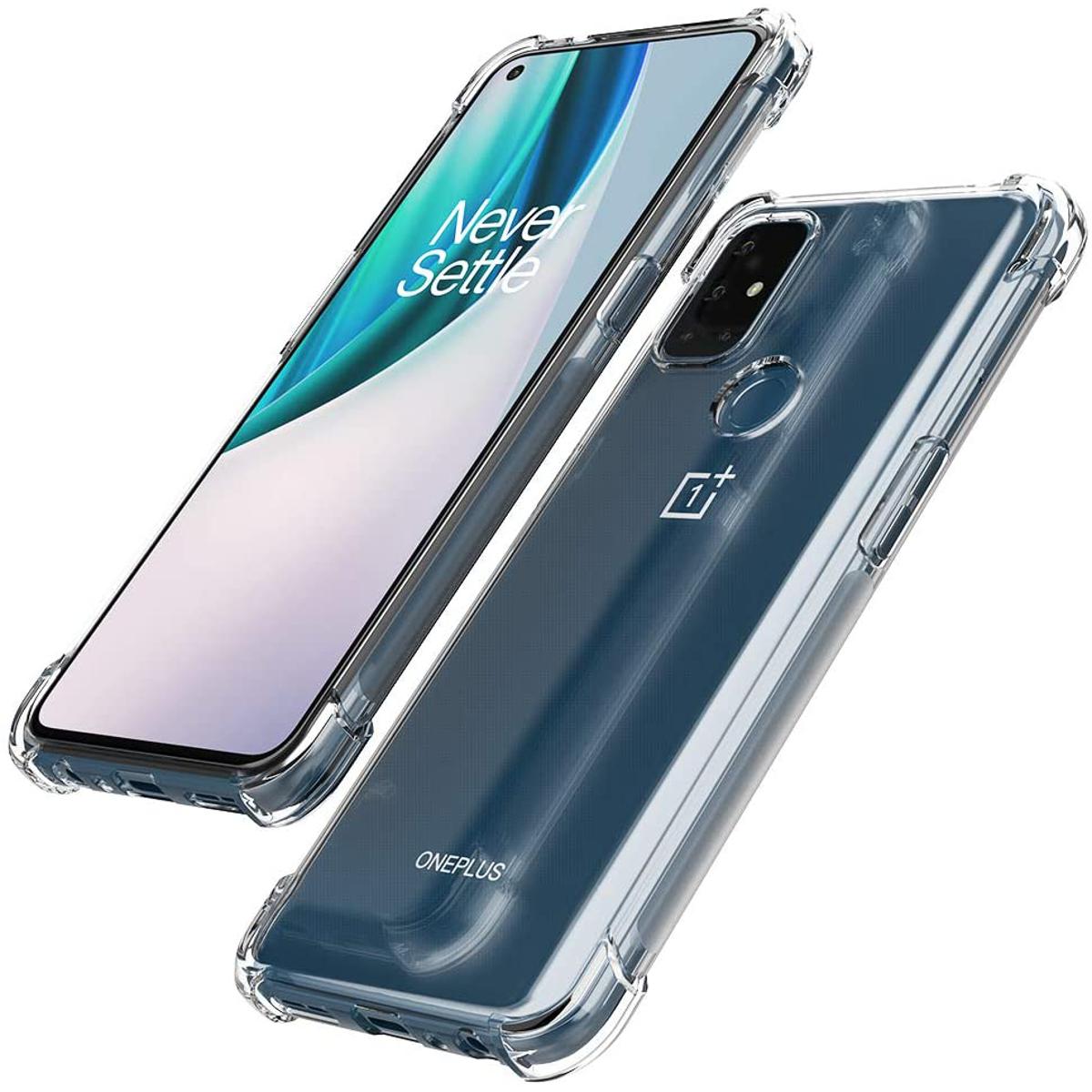 OnePlus Nord N10 5G Transparent Back Cover with Anti-Shock