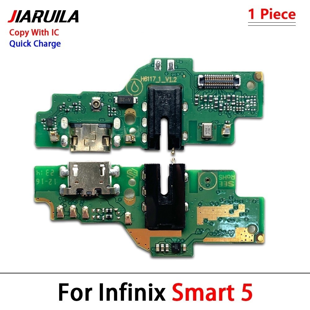 USB Charging Port Board Charger Port flex cable For Infinix Smart 5 ...