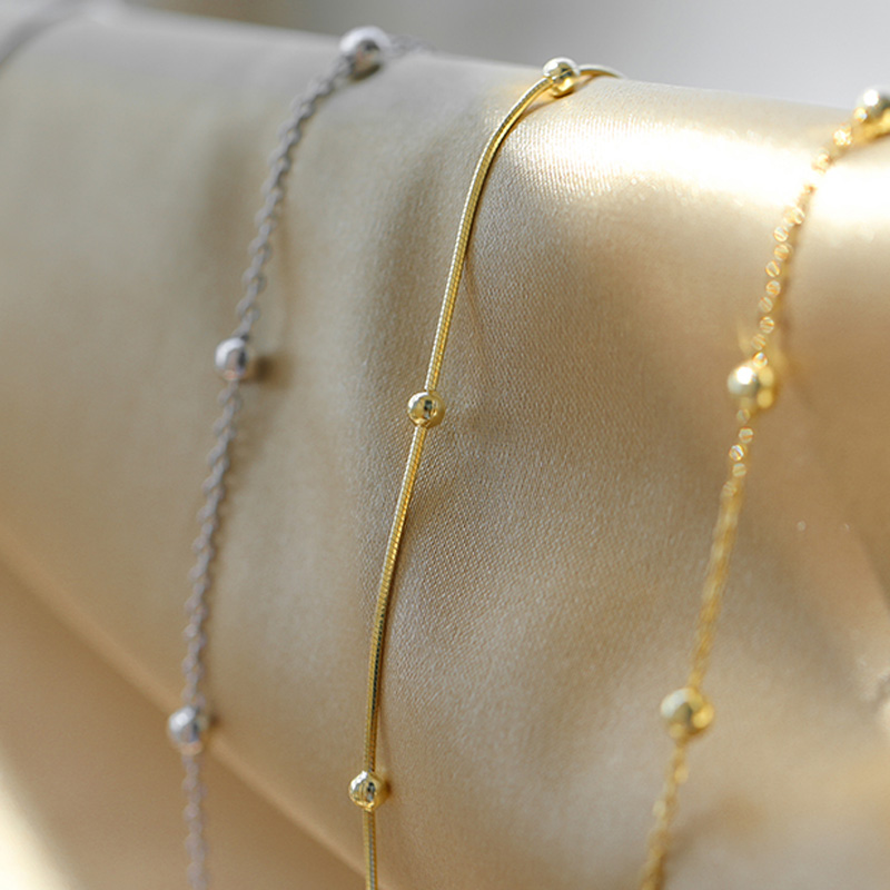 Yuanyan%20925%20Sterling%20Silver%20Round%20Pendants%20Bead%20Chain%20Necklace%20Snake%20Chain%20Choker%20Shiny%20Cute%20Girl%20Gift%20Fine%20Jewelry%20Wholesale%20-%20Image%205