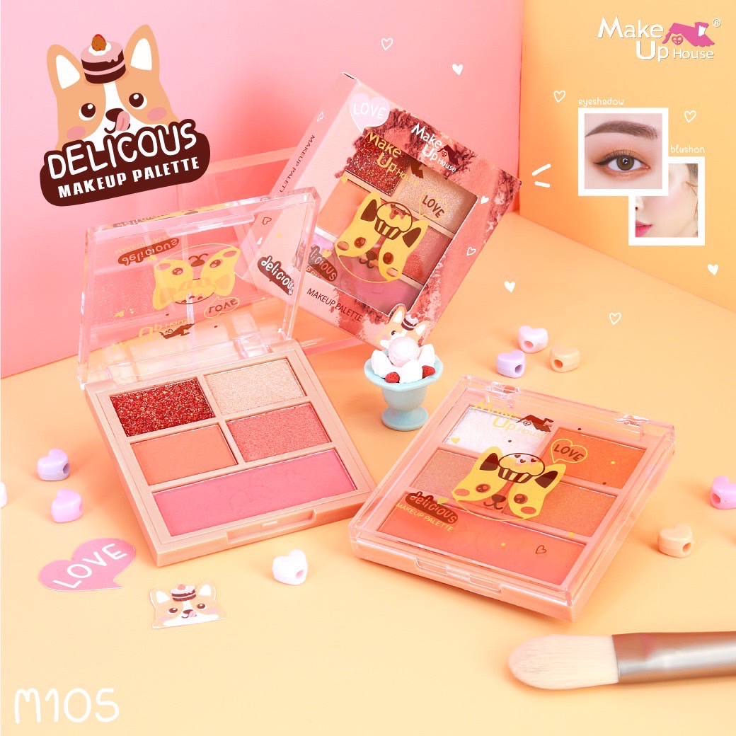 M105 MAKE UP HOUSE DELICIOUS MAKEUP PALETTE เมคอัพเฮ้าส์ ดีลิเชียส เมค