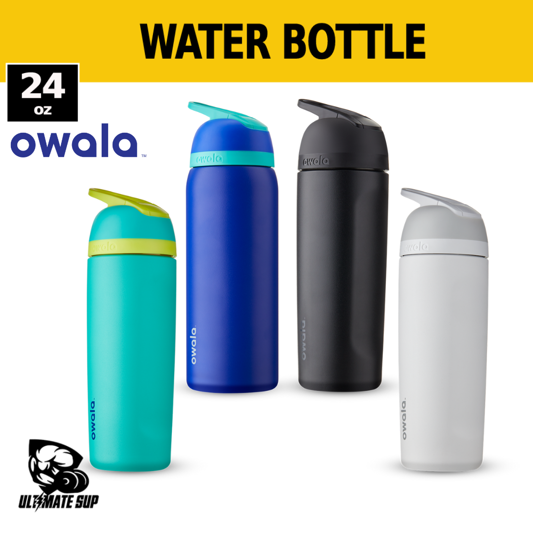 Owala Flip Water Bottle Stainless Steel, 24 Oz., Smooshed Blueberry 