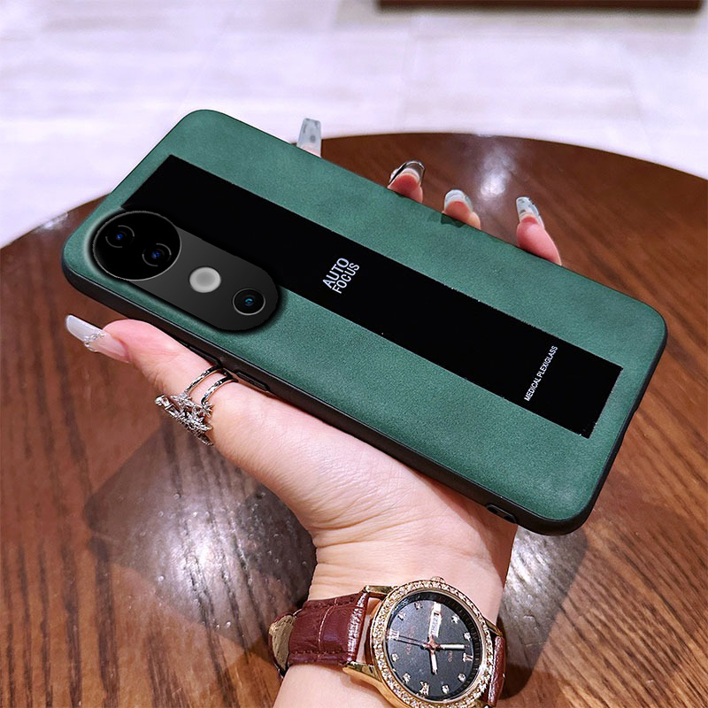 For Vivo V40 V30 V29 V27 V27E V25 Pro Case Fluff Luxury Sheepskin Silicone Soft Business All-Inclusive Leather Anti-knock for Vivo V40 V30 V29 V27E V25 Pro Phone casing.