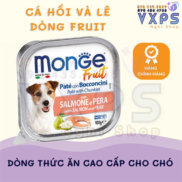 Pate Monge Cho CHÓ Nhiều Vị Thơm Ngon 100g