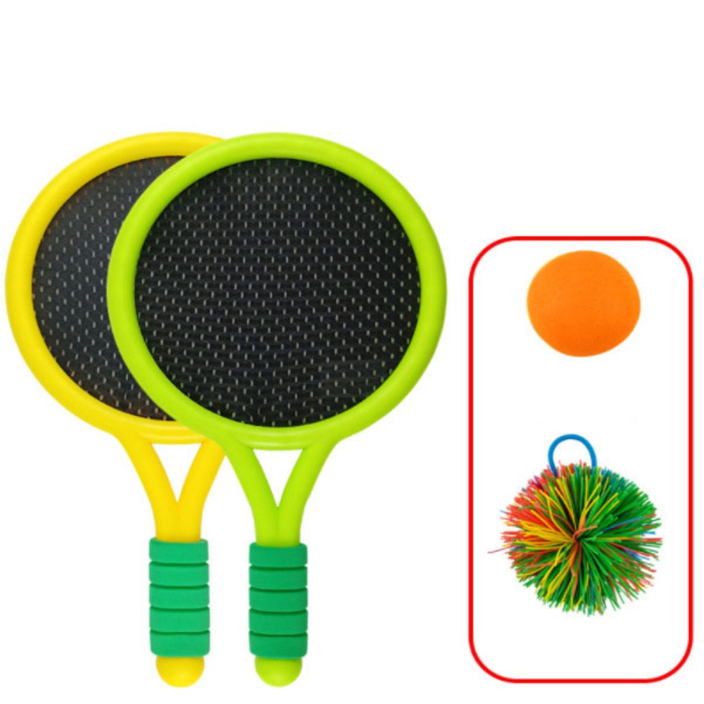 Kids Toy Racket Set Easy To Carry Comfortable Handle Badminton Rackets Set Portable Anti ...