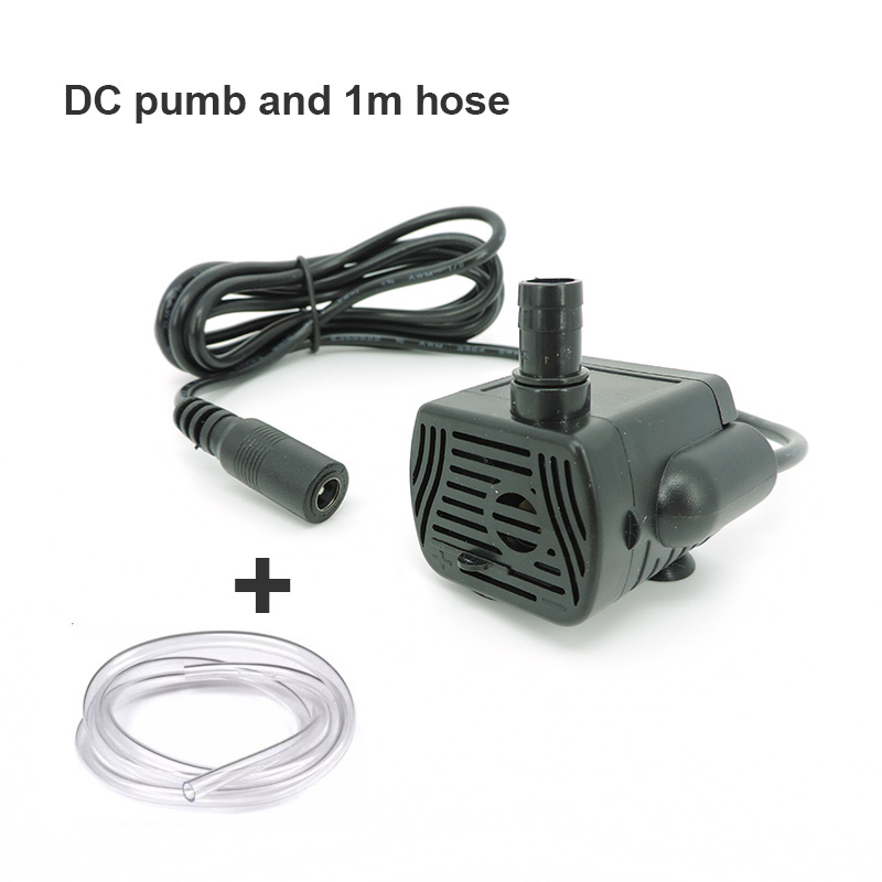 DC 12V micro water pump cycle brushless motor diving pump 3W 200L/H for hydroponic vegetable planting craft fountain 5.5x2.1mm YB25VN