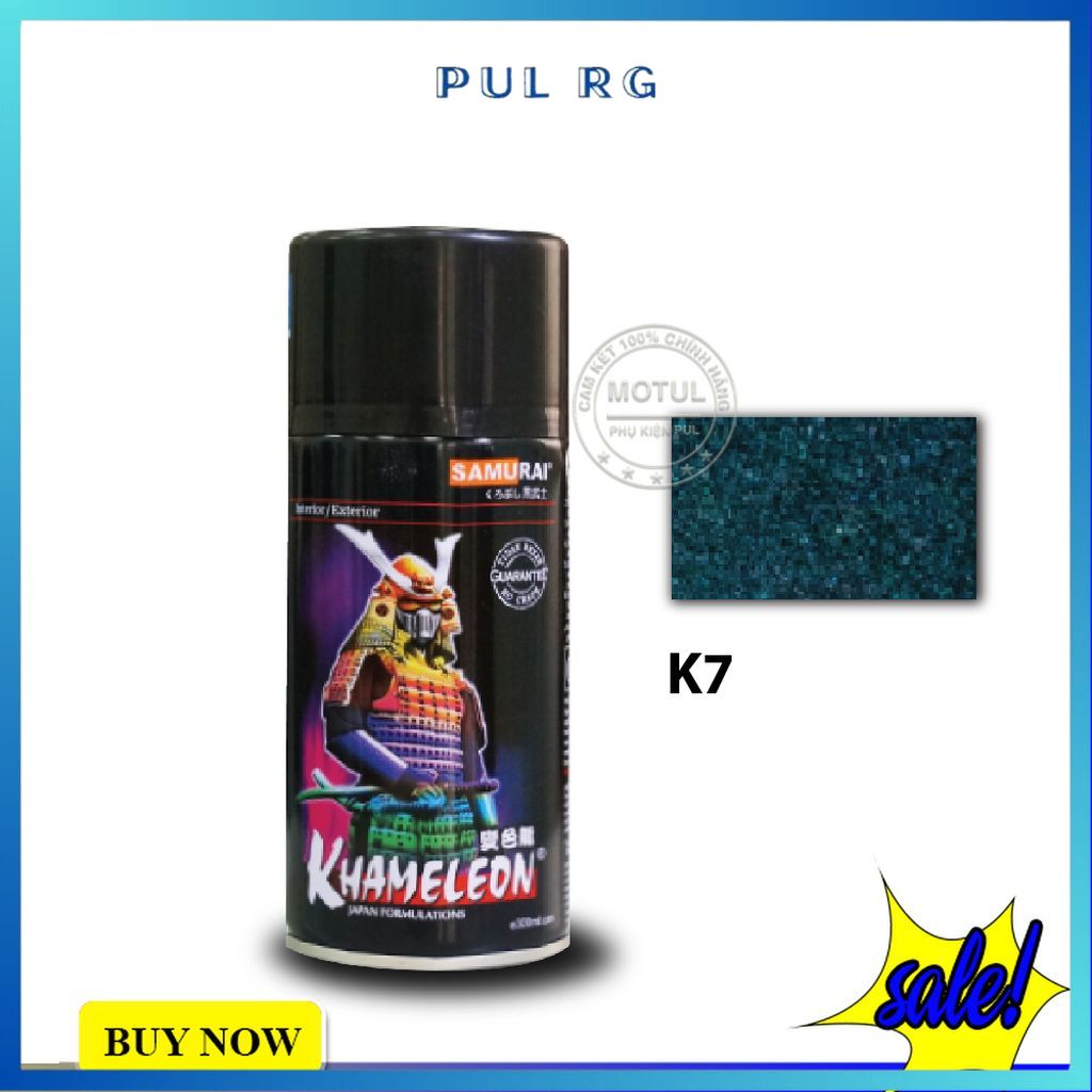 Sơn samurai màu tím xanh 3d K7/T600 làm mới đẹp xe bám tốt chống gỉ sét