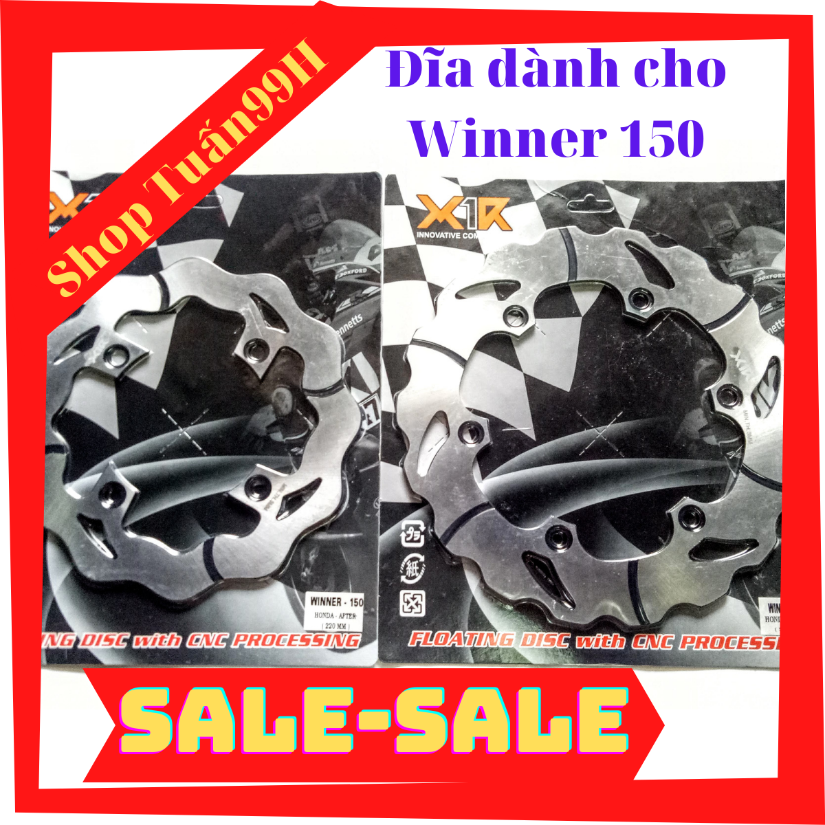 Đĩa X1r dành gắn cho xe Winner 150