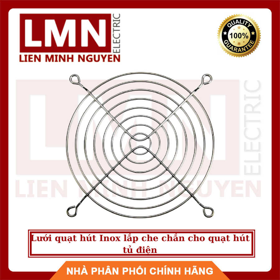 Lưới quạt hút Inox lắp che chắn cho quạt hút tủ điện