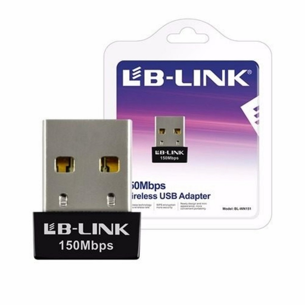 thiết bị thu wifi siêu nhỏ LB-LINK BL-WN151 Nano (Đen)