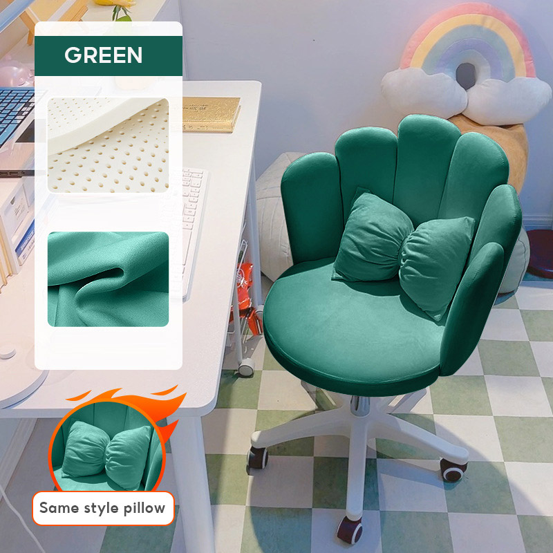 Home chair bedroom girl cute computer chair lifting writing desk chair study sedentary dormitory makeup chair