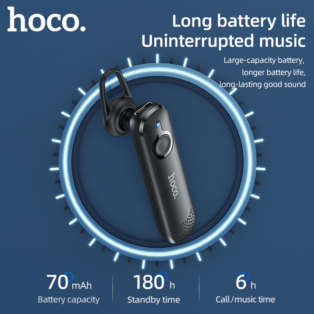 【Mới】hoco Tai Nghe Bluetooth Mini 5.0 E63 Thông Dụng Tiện Dụng Chính Hãng Tai Nghe Có Micrô