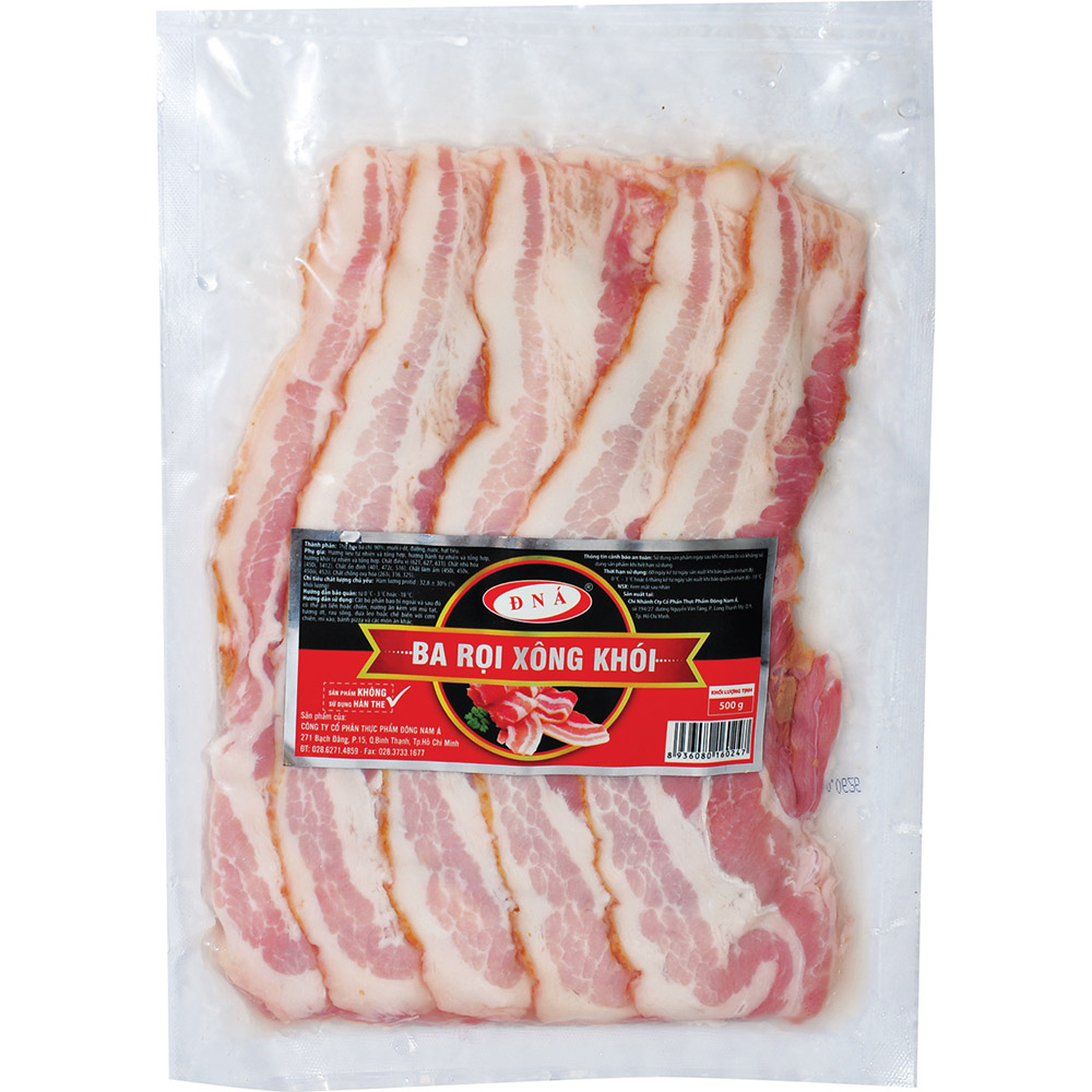 [GIAO HỎA TỐC HCM] - BACON (BA RỌI) XÔNG KHÓI - 500G