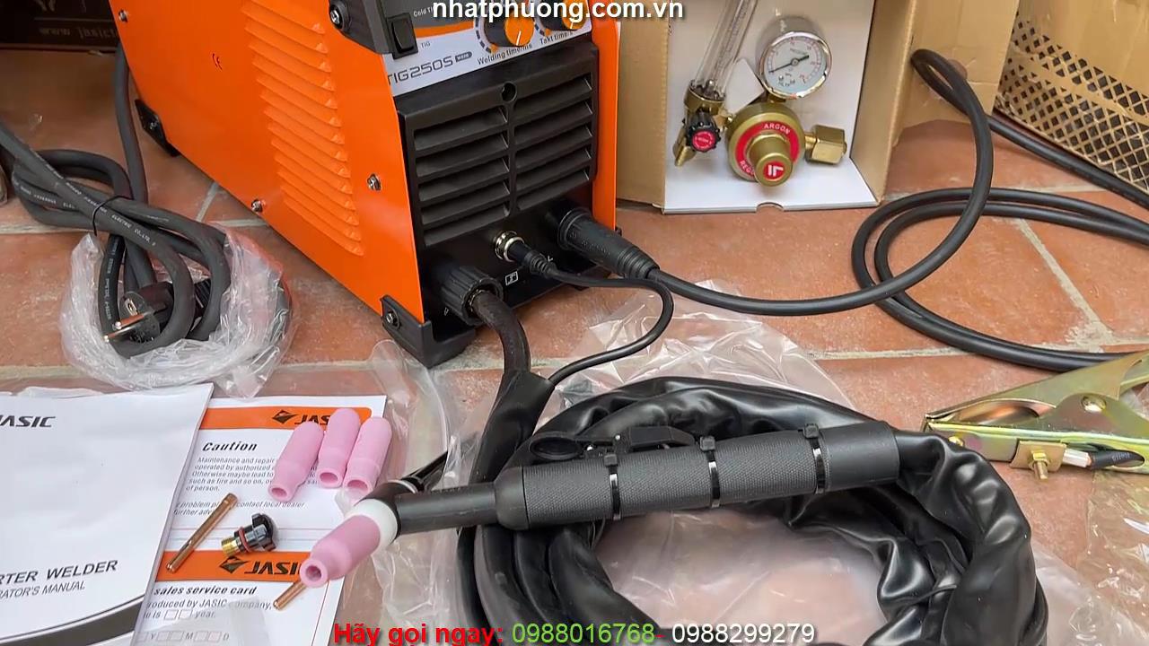 Máy hàn tig lạnh không cần đánh bóng, máy hàn inox jasic tig250s w228, máy hàn tig jasic hàn inox chuyên nghiệp giá tốt