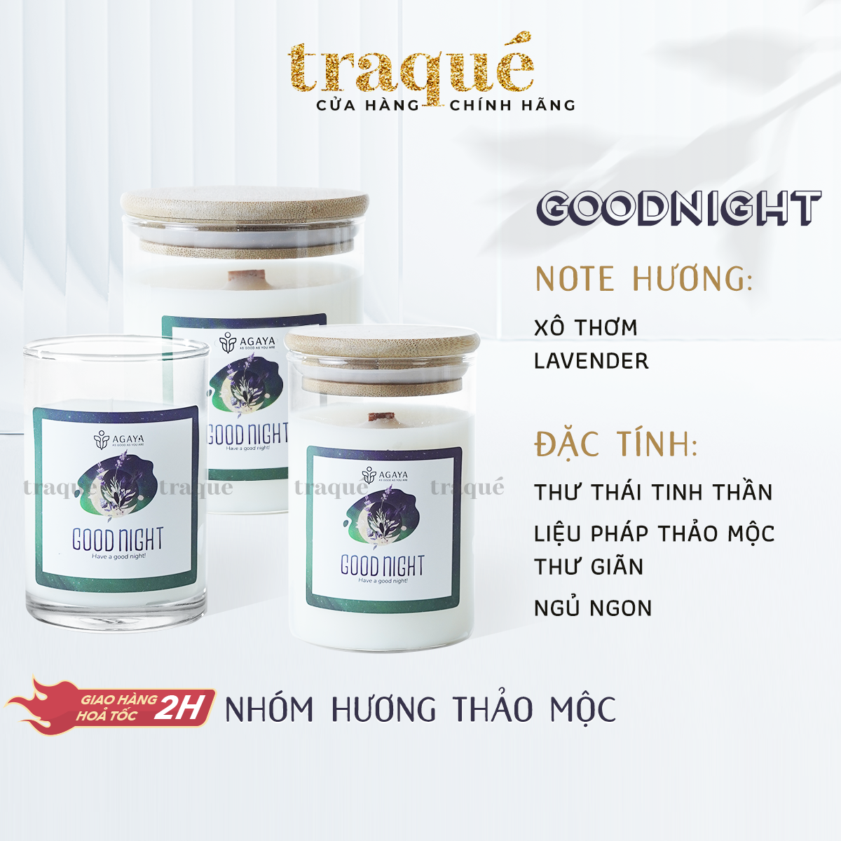 Nến thơm Candle Cup Agaya - Hương Thảo Mộc GOODNIGHT thumbnail
