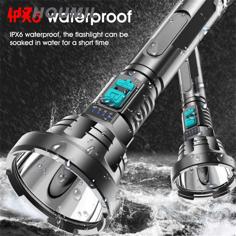 LIZHOUMIL Powerful Led Flashlight Usb Rechargeable Hand-held Ultra-bright Long Range Strong Light Outdoor Camping Torch