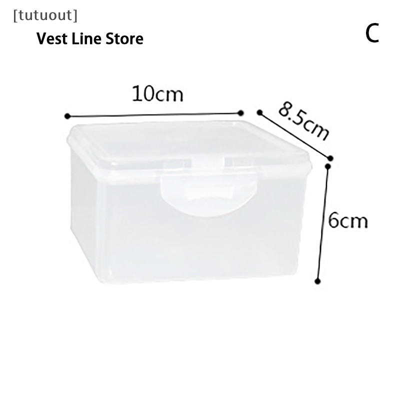 Vest Line Store [Tutout] Multi functional storage box transparent cover plastic storage box VN