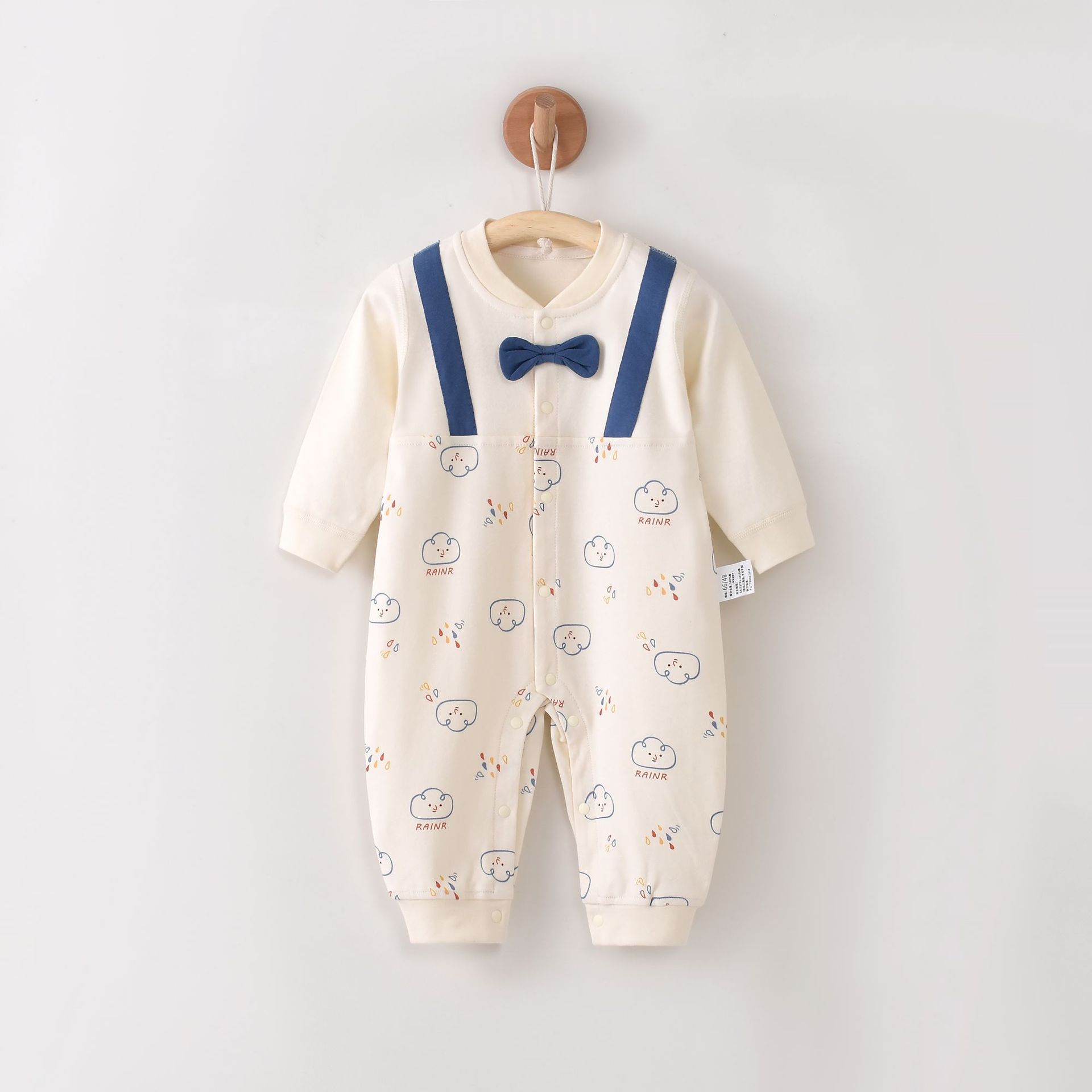 JOYNCLEON Baby jumpsuit pure cotton boneless baby romper long sleeve romper